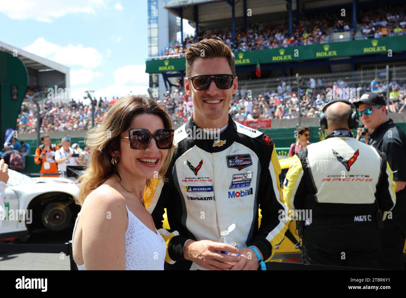 Nicky Catsburg Corvette Racing driver on the Le Mans grid 2022 Stock Photo