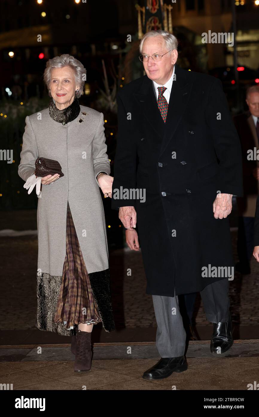 The Duke And Duchess Of Gloucester Arriving For The Royal Carols the-duke-and-duchess-of-gloucester-arriving-for-the-royal-carols
