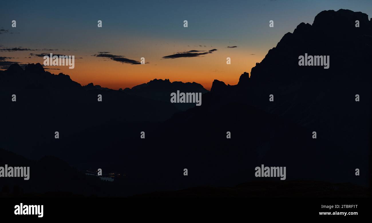 Sunset in the Dolomites Stock Photo - Alamy