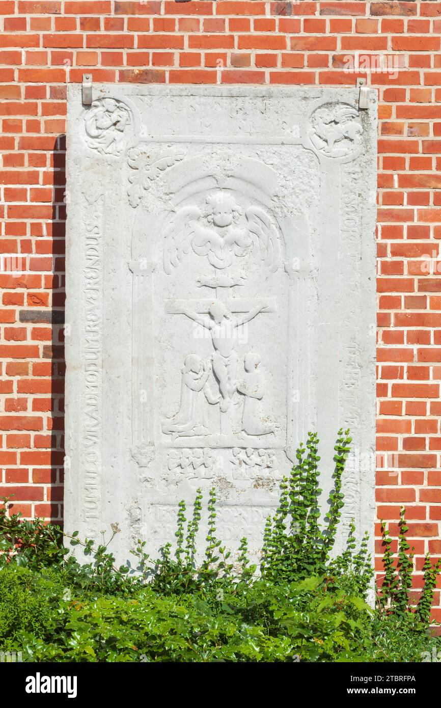 Historic gravestone at st martini et nicolai church hi-res stock ...