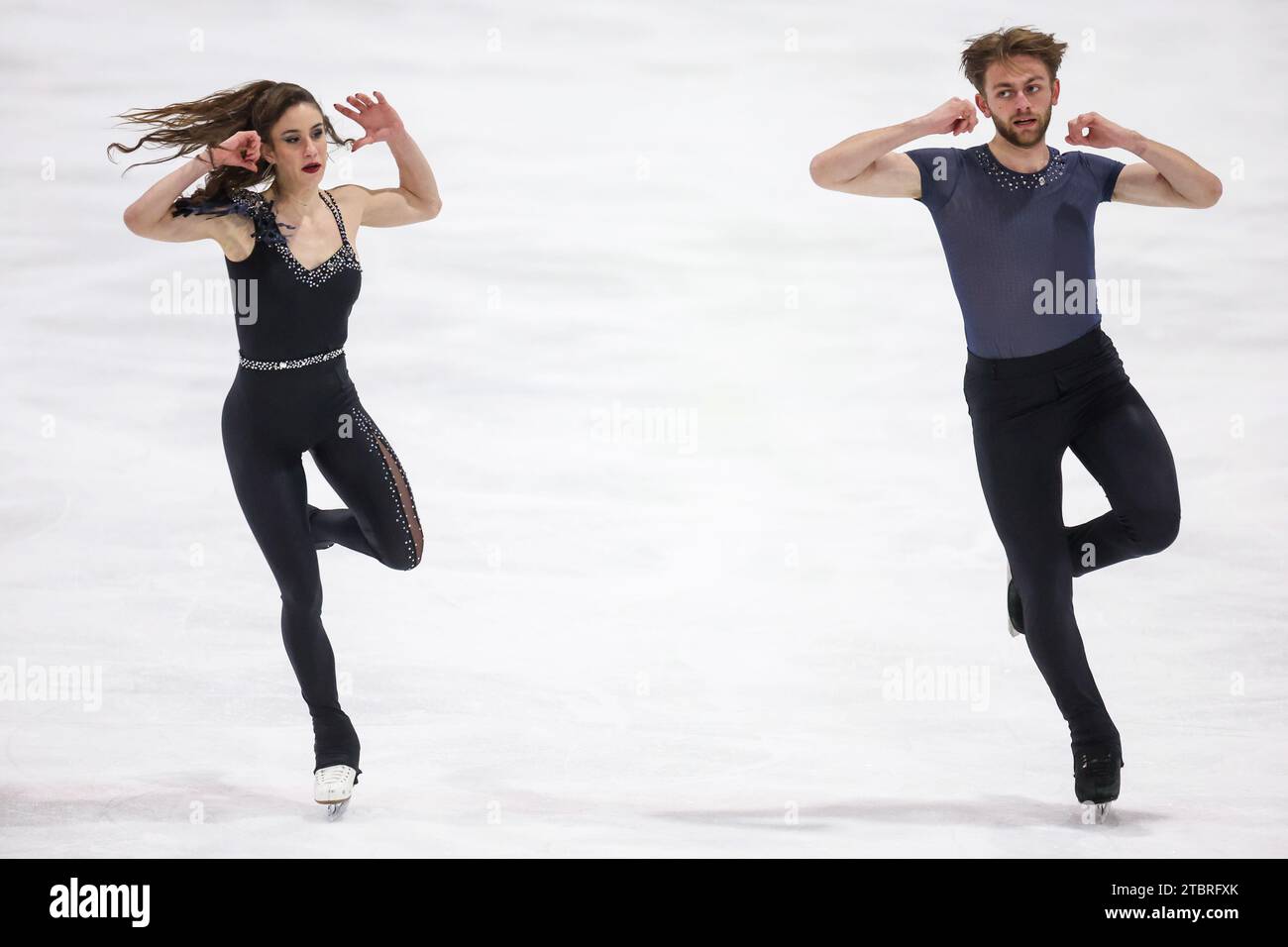 Zagreb, Croatia. 08th Dec, 2023. Arianna Sassi and Luca Morini of