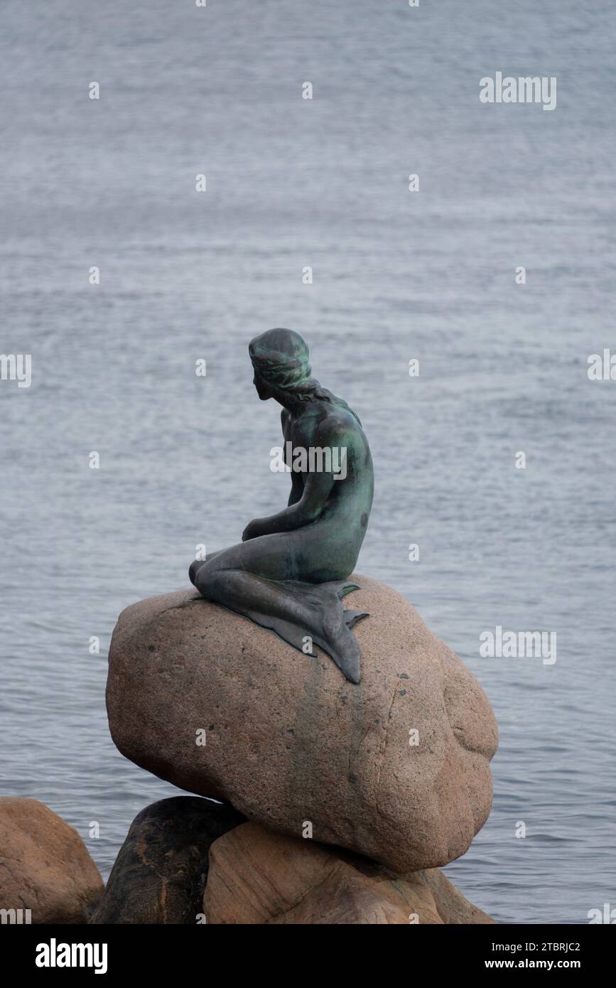 Little Mermaid, landmark of Copenhagen, Denmark Stock Photo