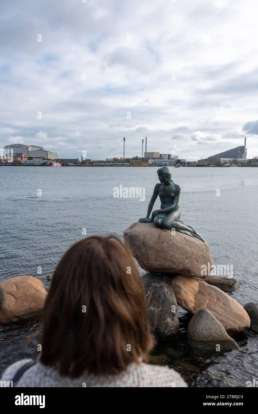 Little Mermaid, landmark of Copenhagen, Denmark Stock Photo