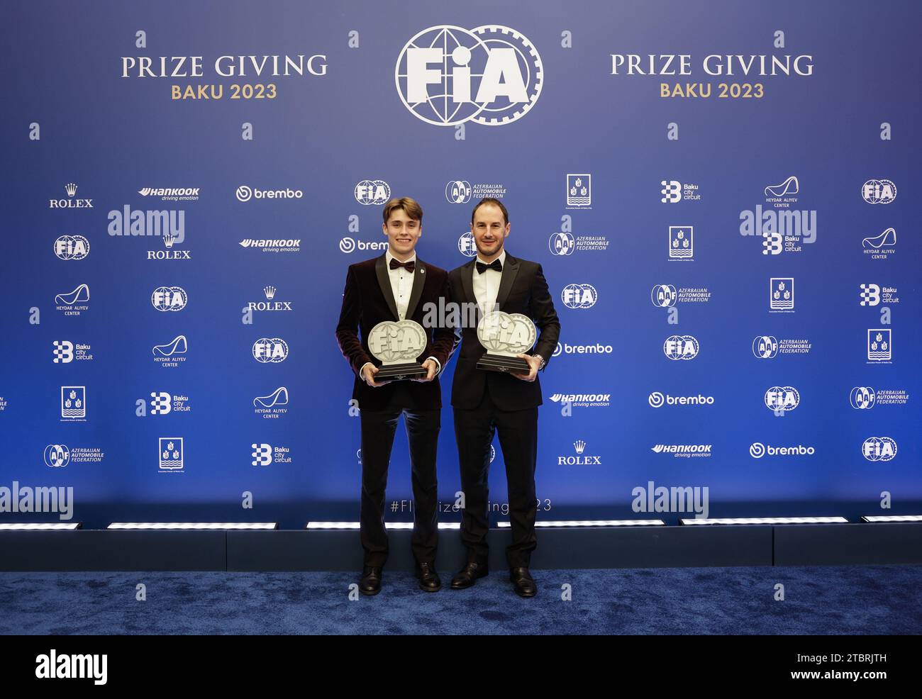 BROWNING Luke, FIA Formula 3 World Cup for Drivers Champion, portrait with OAKES Oliver during