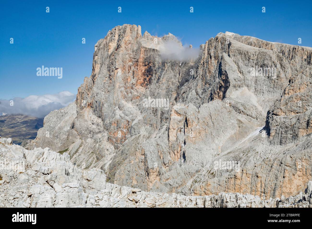 Italy, Trentino, province of Trento, Primiero San Martino di Castrozza municipality, Cimon della Pala or Cimone della Pala, Dolomites Stock Photo