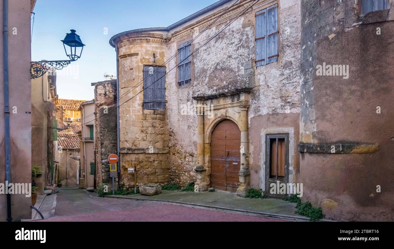 Old building from the XVI century, used as a presbytery from the XVII century. Stock Photo
