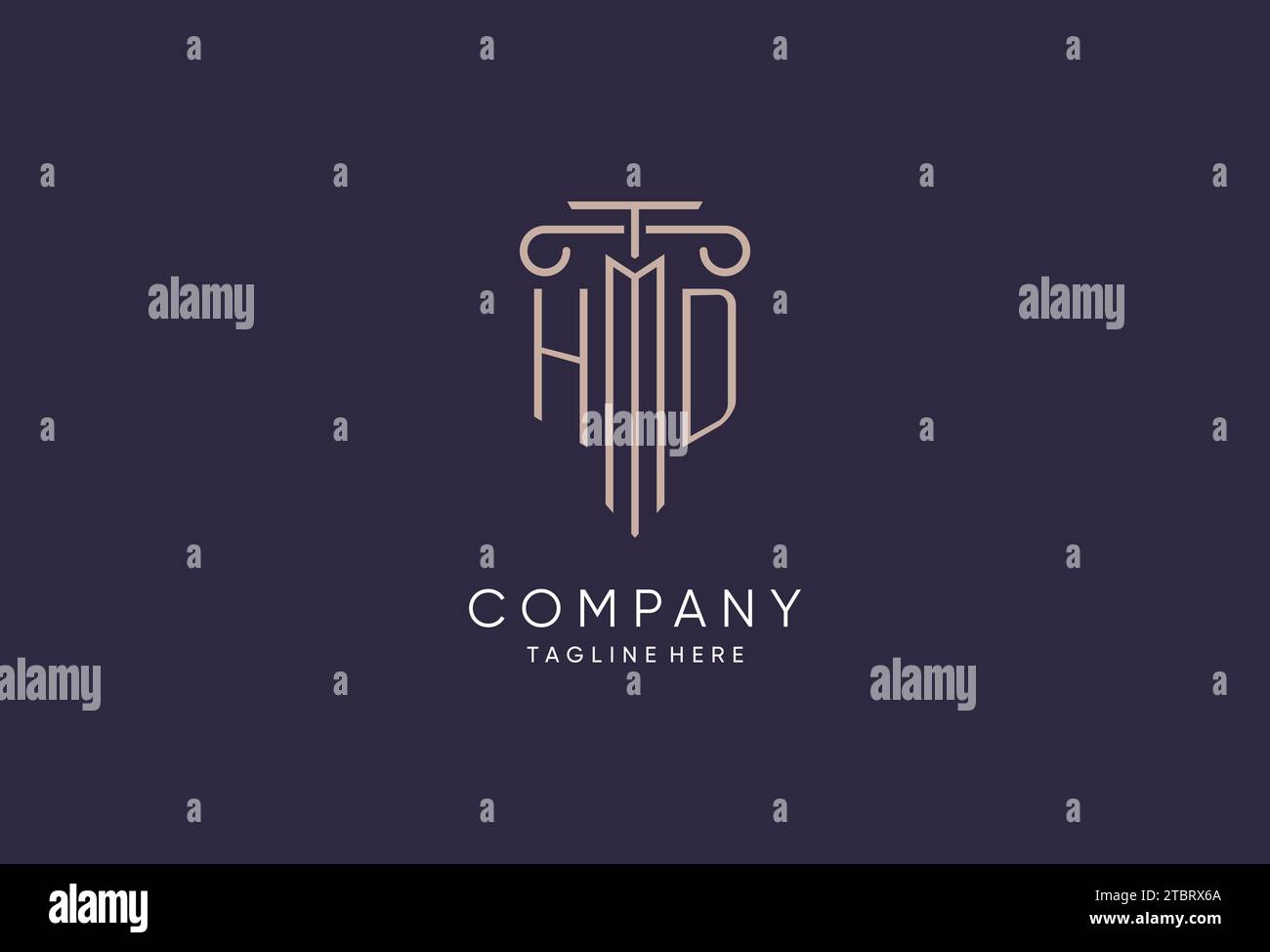 HD logo initial pillar design with luxury modern style best design for ...