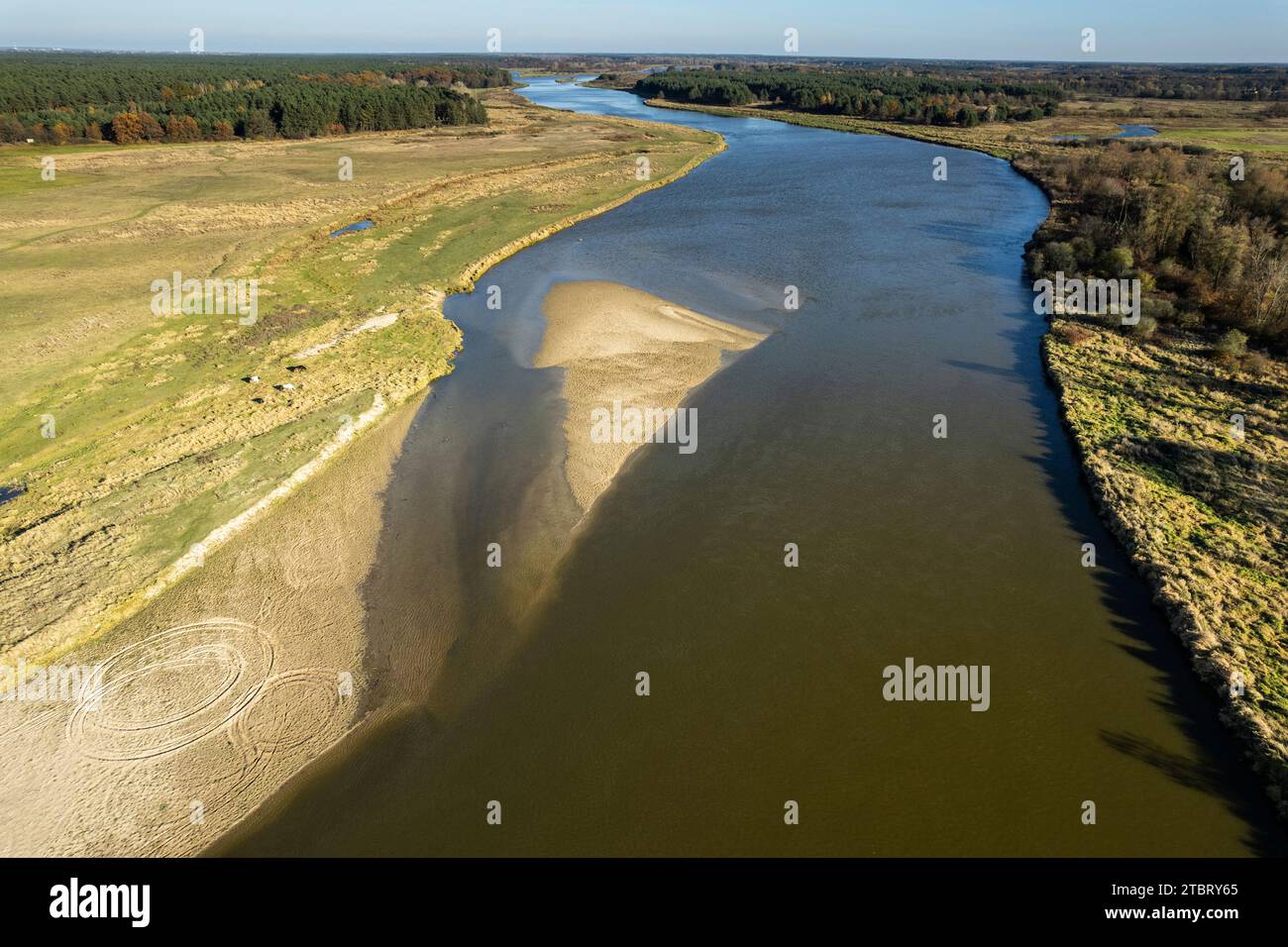 Europe, Poland, Voivodeship Masovian, Barcice, Bug river Stock Photo