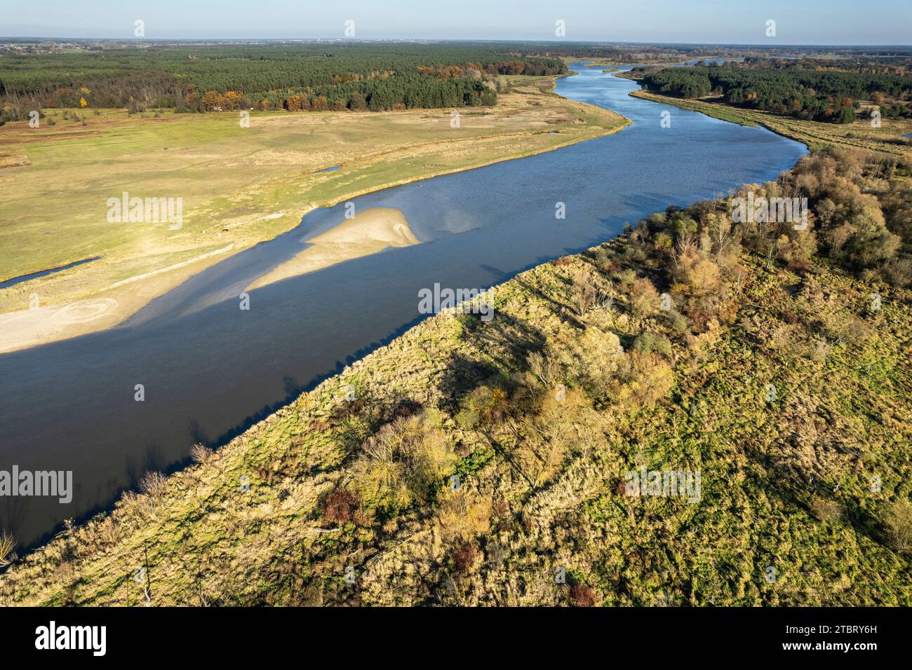 Europe, Poland, Voivodeship Masovian, Barcice, Bug river Stock Photo