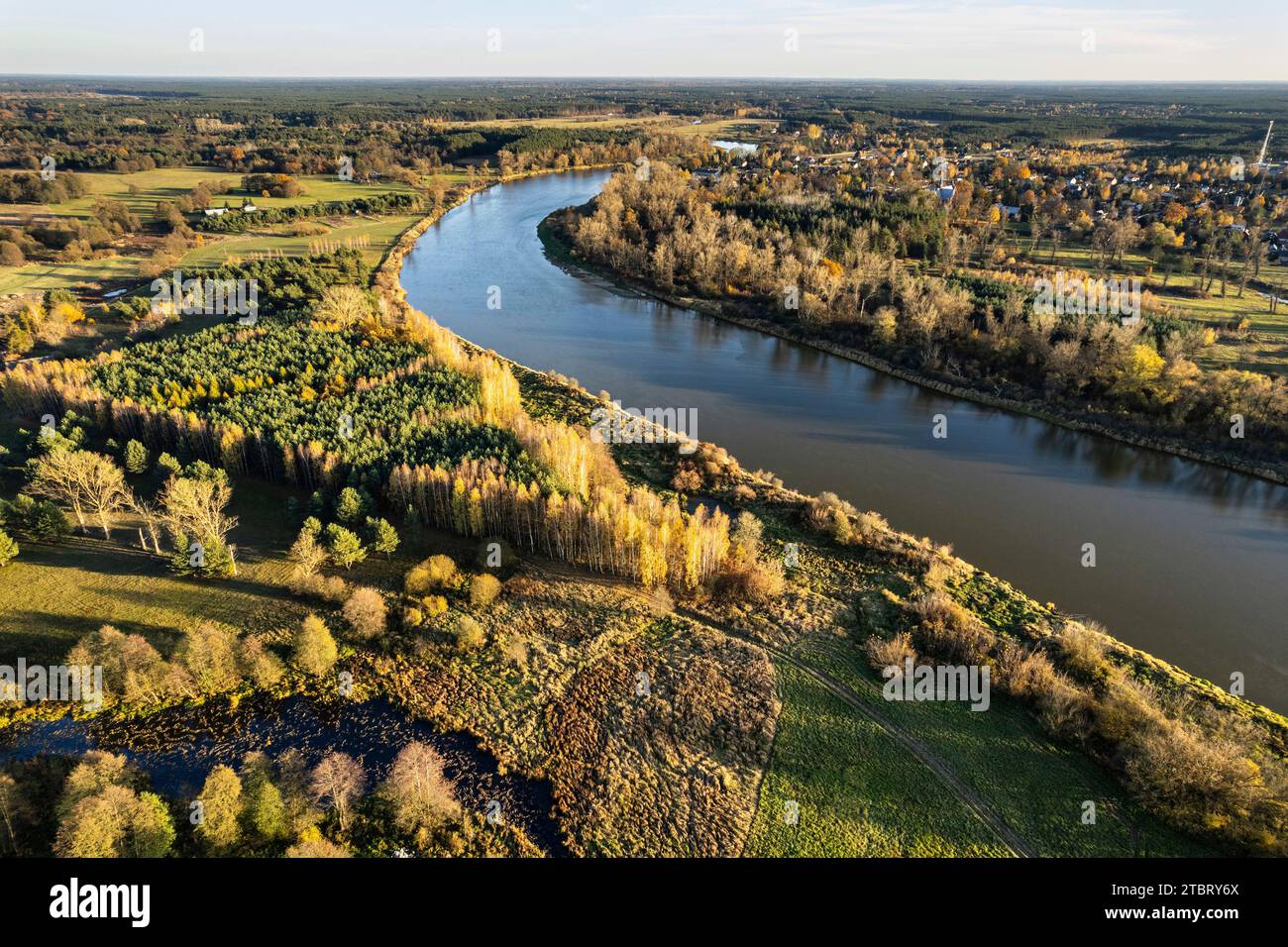 Europe, Poland, Voivodeship Masovian, Kamienczyk nad Bugiem, Bug river Stock Photo