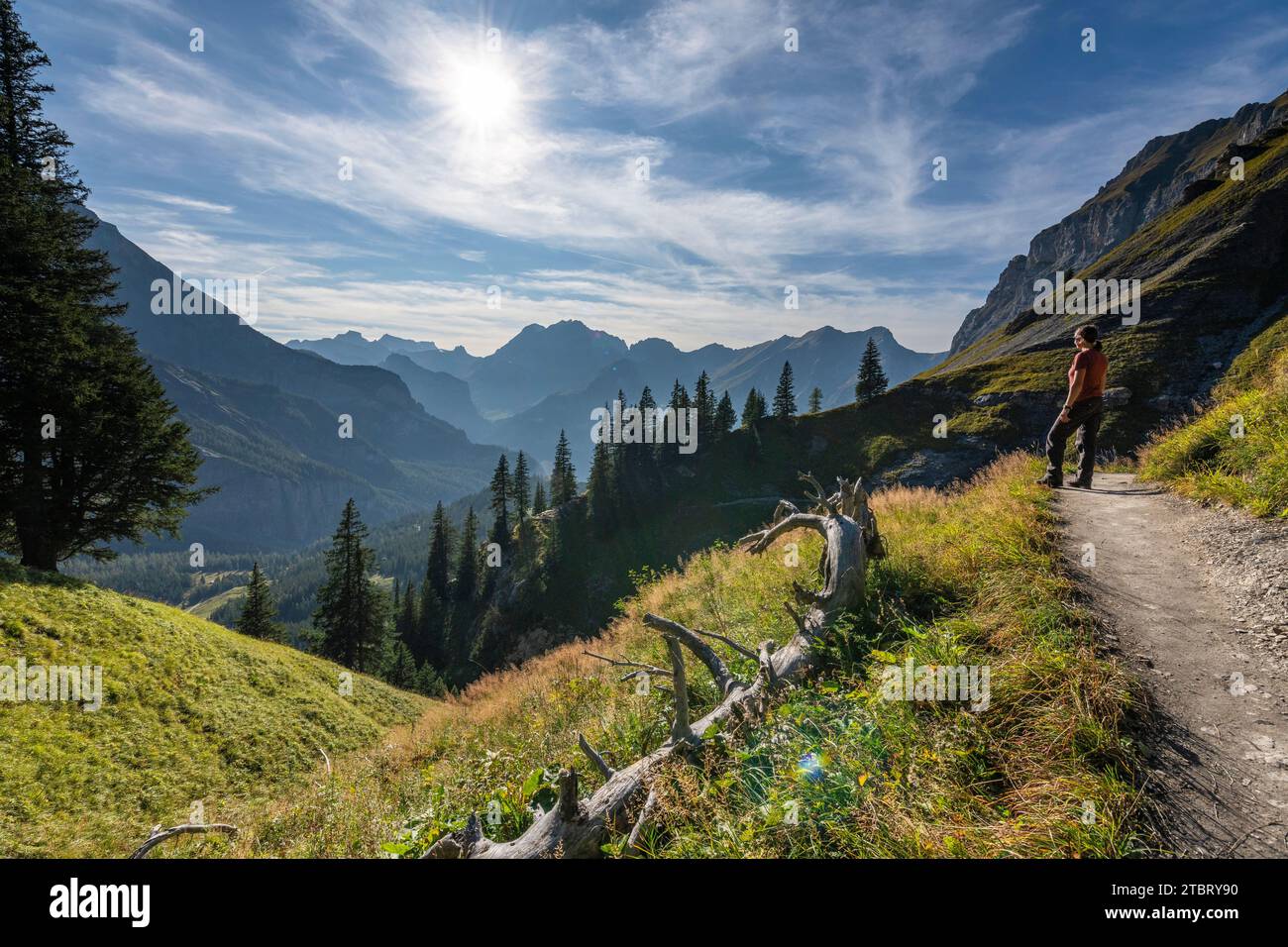 Hiking lake oeschinen in hi-res stock photography and images - Alamy