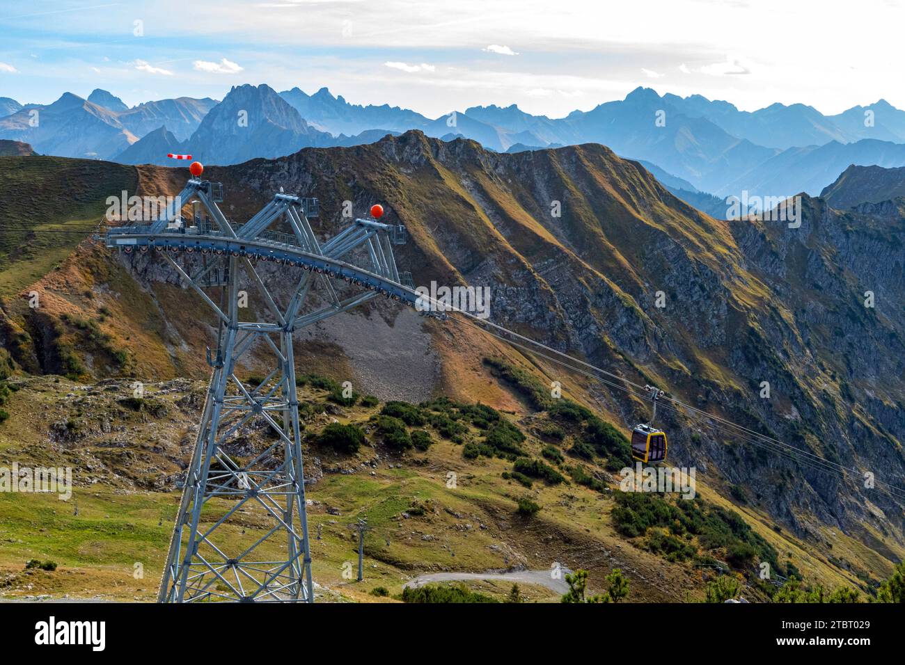 summit station of Nebelhornbahn, Nebelhorn, Oberstdorf, Allgaeu, Bavaria,  Germany Stock Photo - Alamy
