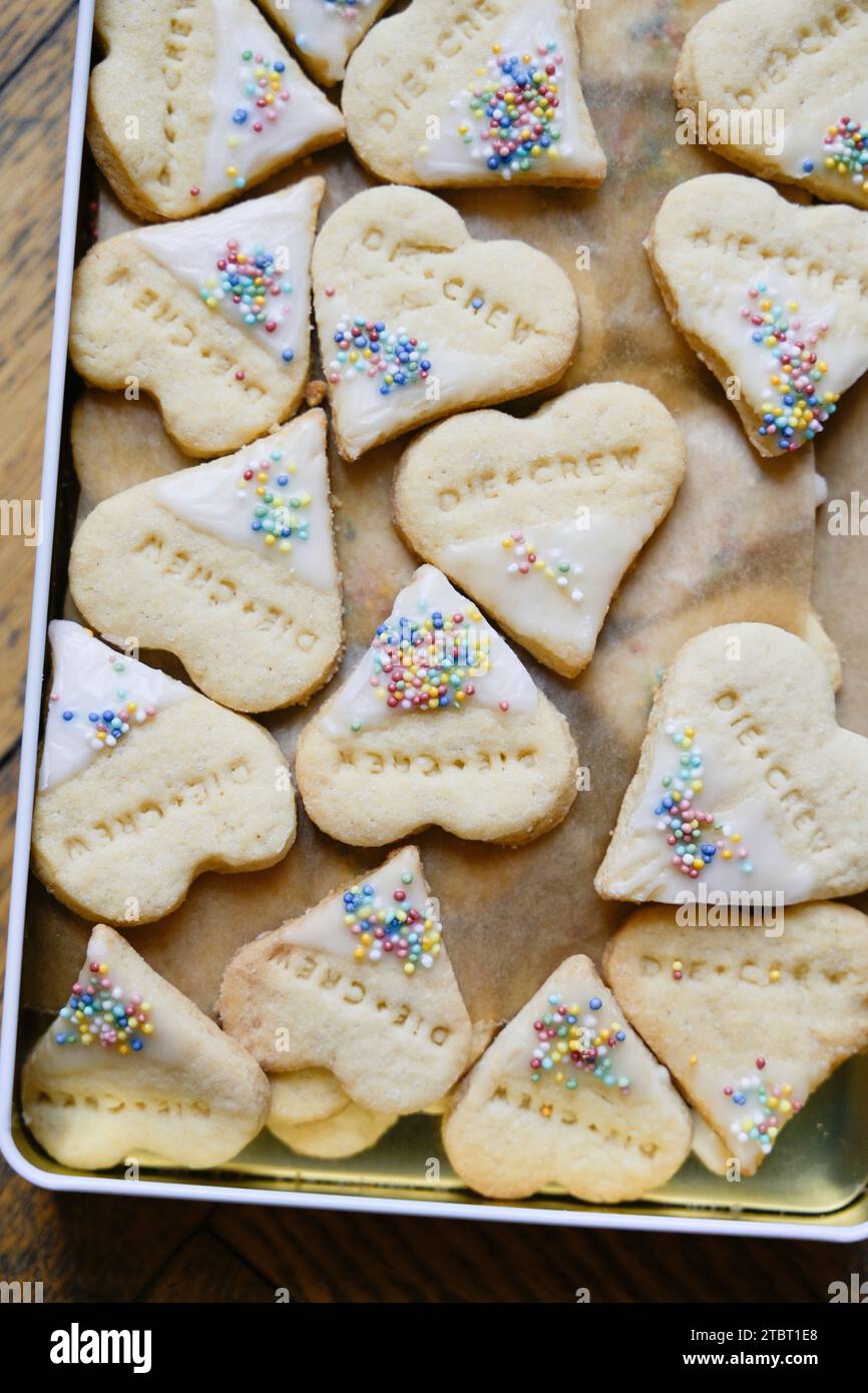 cookies, pastry, heart shape Stock Photo