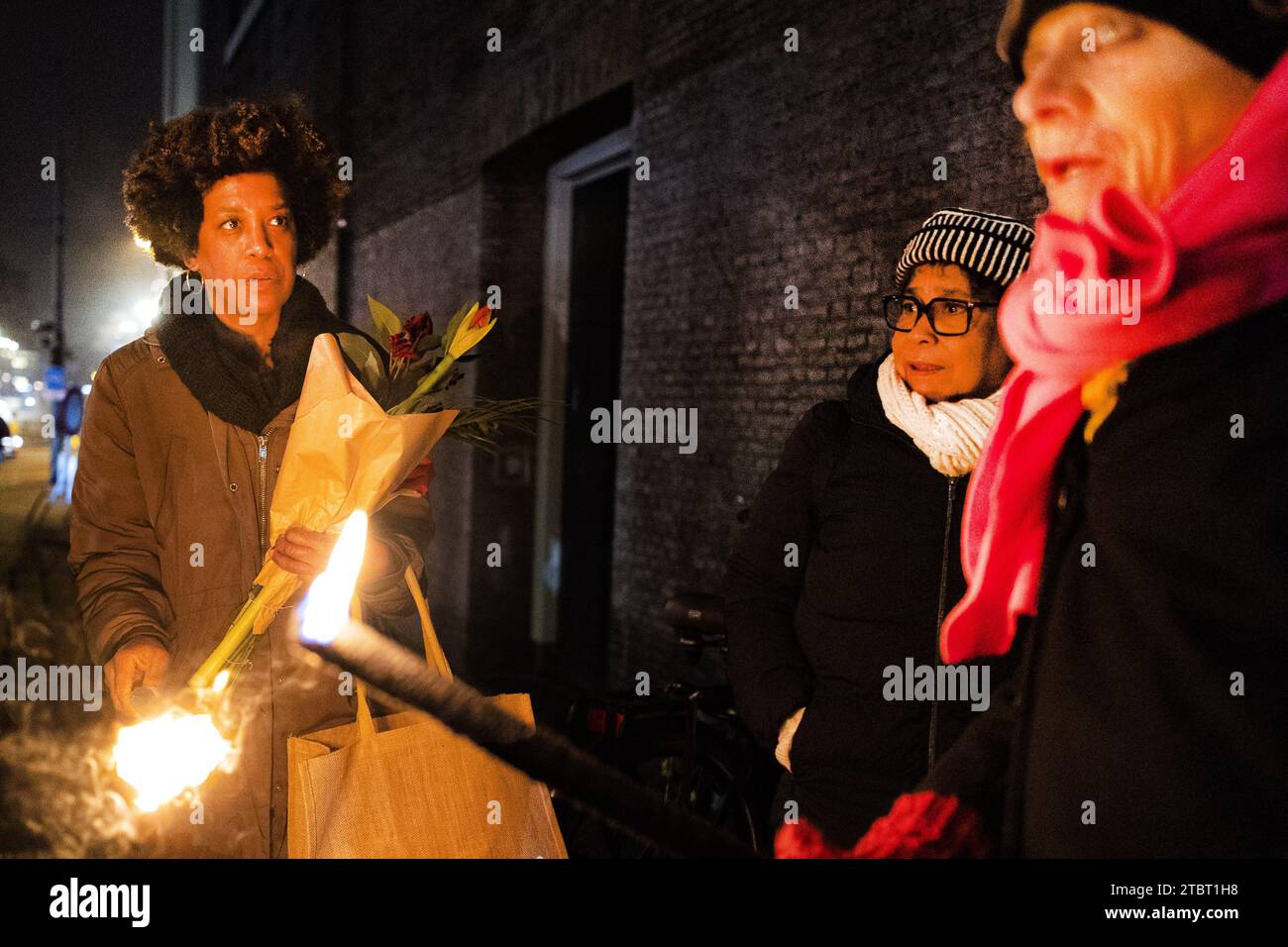 AMSTERDAM - The commemoration of the December murders. It has been 41 years since fifteen leading Surinamese were murdered under the rule of Desi Bouterse. ANP RAMON VAN FLYMEN netherlands out - belgium out Credit: ANP/Alamy Live News Stock Photo