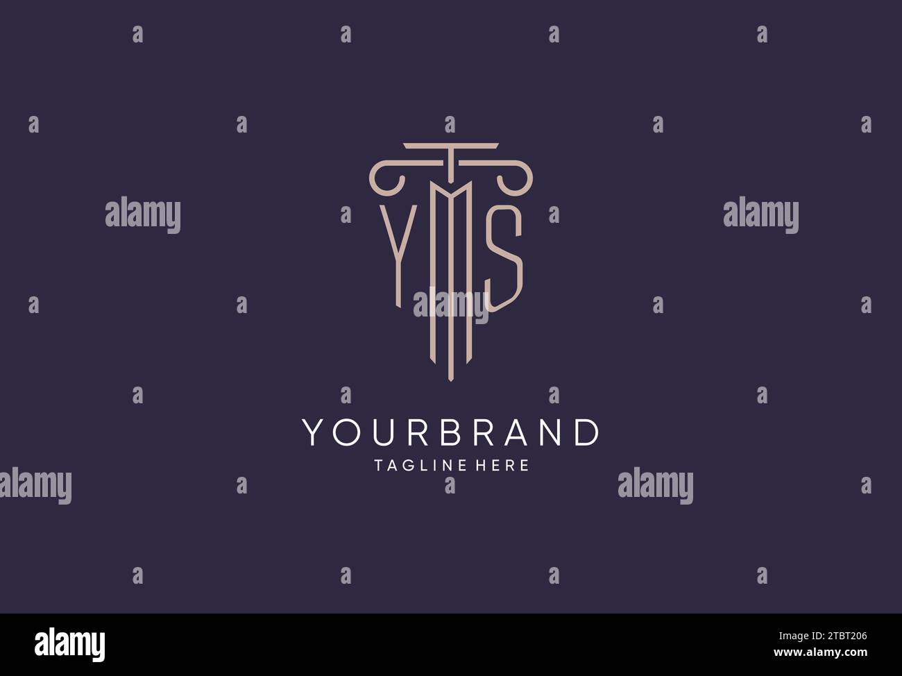 YS logo initial pillar design with luxury modern style best design for ...