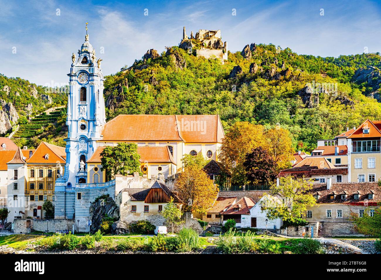Dunstein Abbey church dürnstein austria hi-res stock photography and images - Alamy