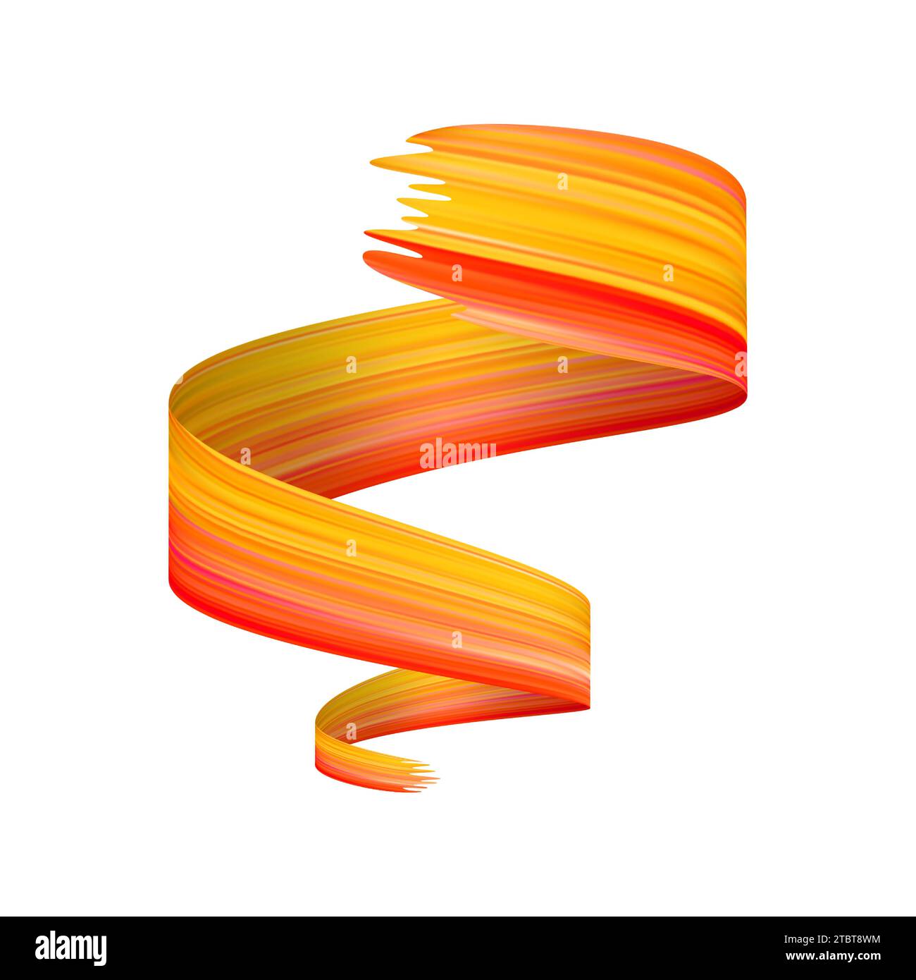 3d Brushstroke gradient texture brush Stock Vector