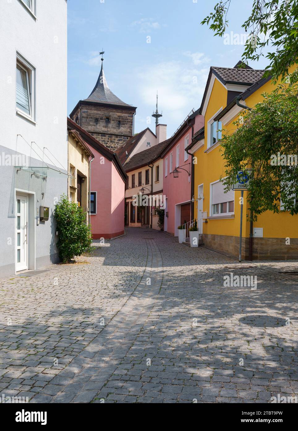 Basket-making town of Lichtenfels with its historic old town, district of Lichtenfels, Upper Franconia, Franconia, Bavaria, Germany Stock Photo