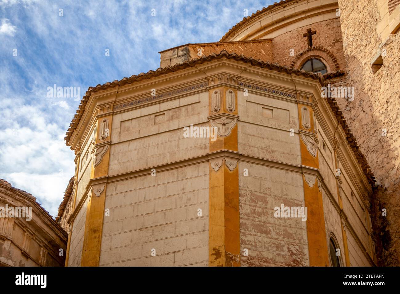 Exterior detail of one of the chapels of the Basilica of the Pursima Concepcion in Yecla, Region of Murcia, Spain Stock Photo