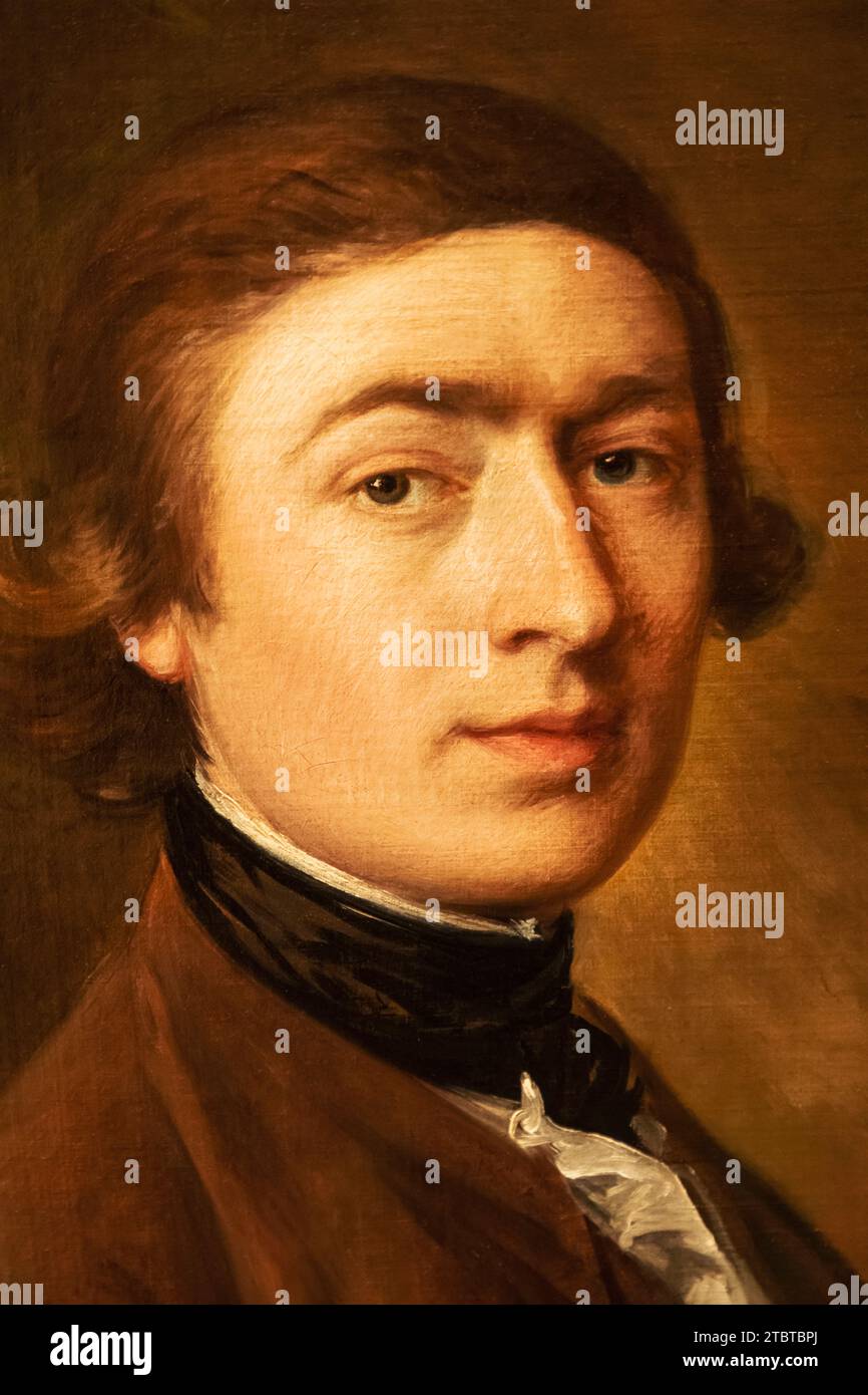 England, London, Selfportrait of Thomas Gainsborough (172788 Stock