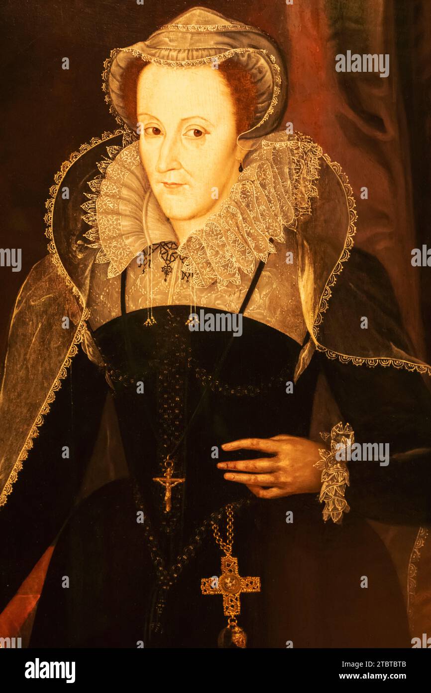 England, London, Portrait of Mary Queen of Scots (154287) by an