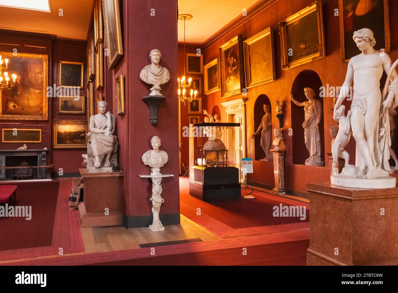 England, West Sussex, Petworth, Petworth House, interior view showing