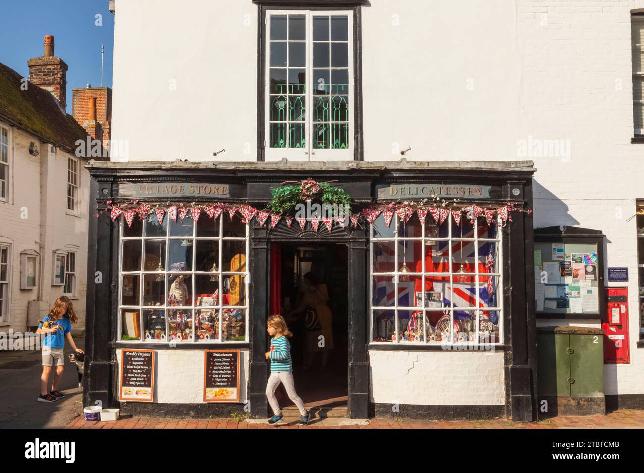 England, East Sussex, Alfriston, Alfriston Village Store Stock Photo