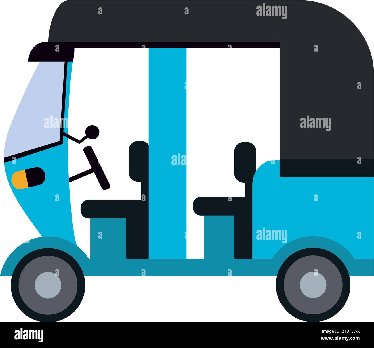 Auto Rickshaw Vector Image rickshaw car blue vector isolated Stock Vector Image & Art - Alamy