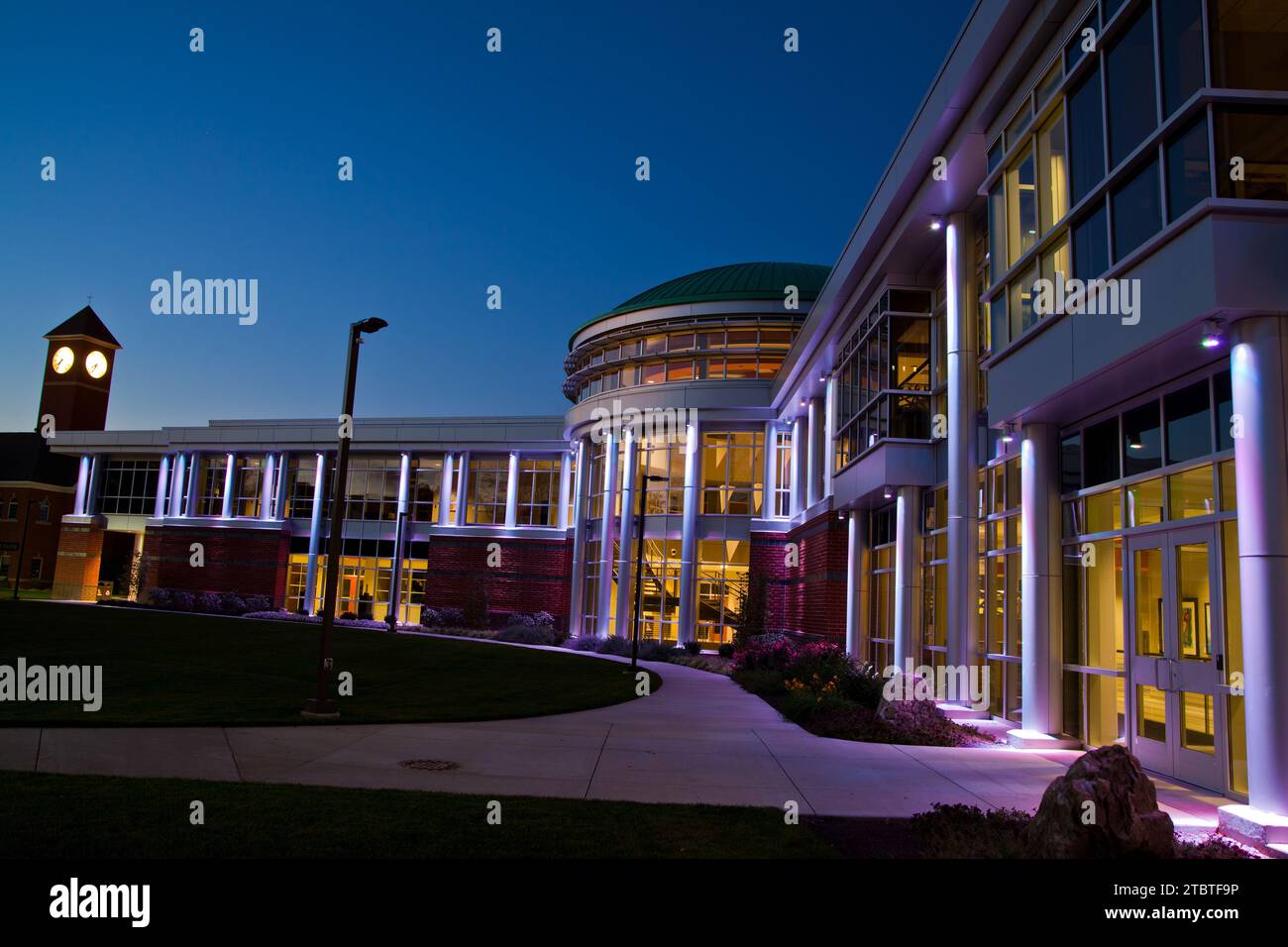 Campus in twilight hours hi-res stock photography and images - Alamy