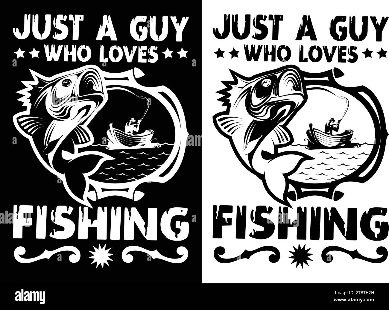 Fishing tshirt design template fishing vector design Stock Vector Image ...