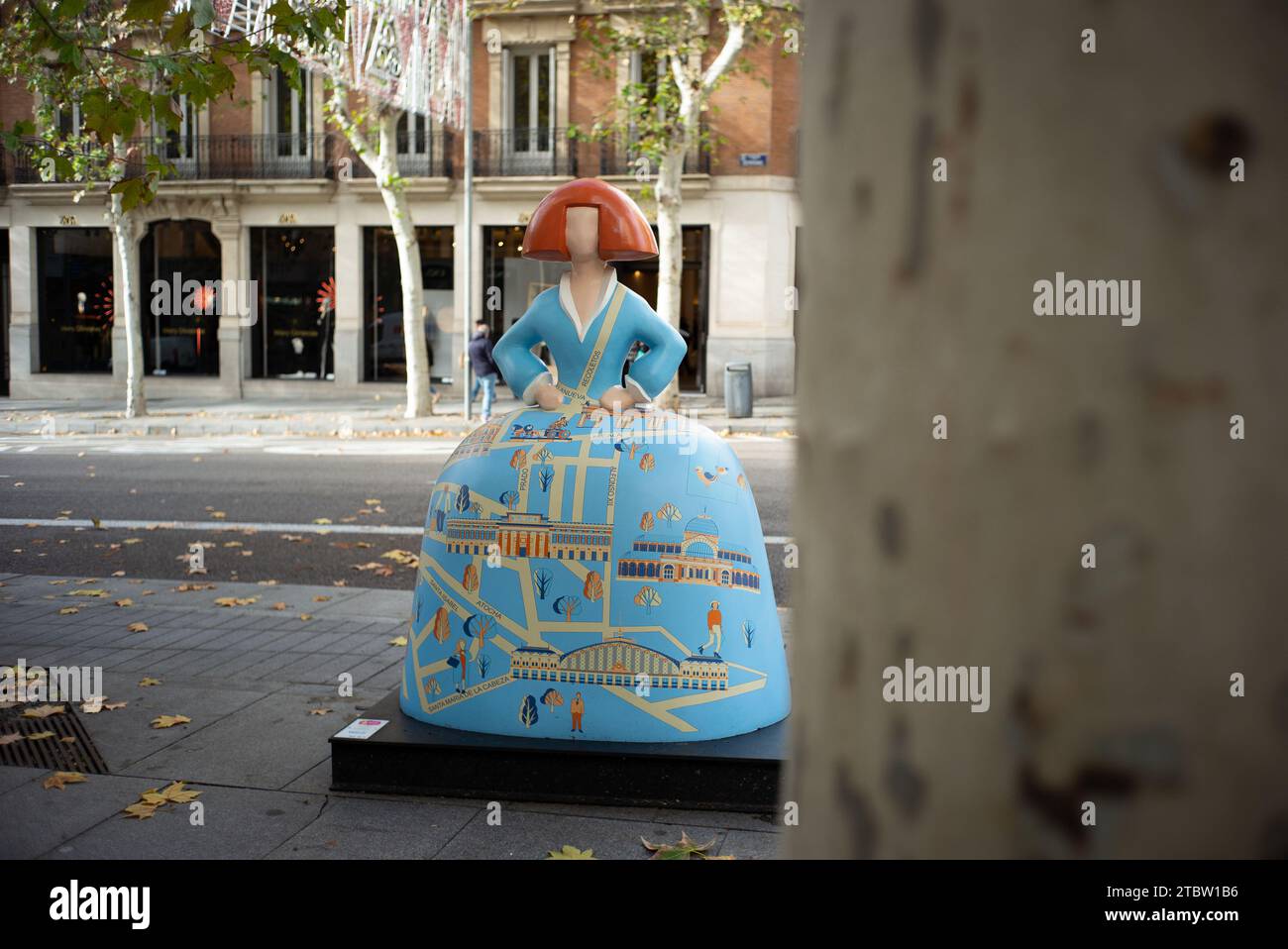 Madrid, Spain. 08th Dec, 2023. View of a sculpture in the shape of the