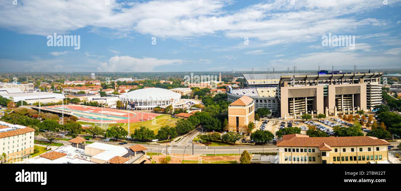 Baton Rouge, LA - December 1, 2023: Louisiana State University Tiger Stadium is home to LSU Football Stock Photo