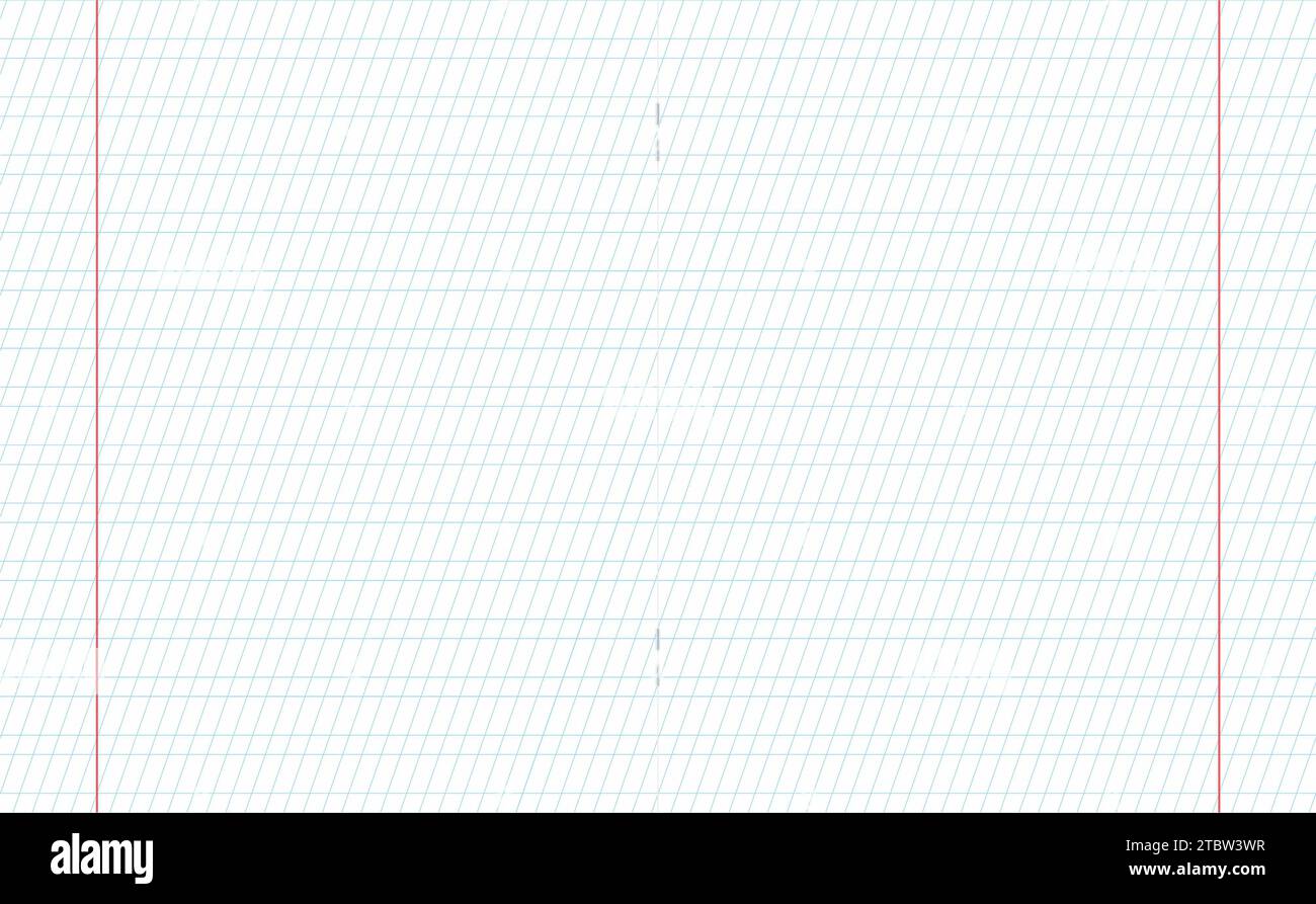 Notepade texture. Slanting Line Grid Soft Blue Color With Red Border ...