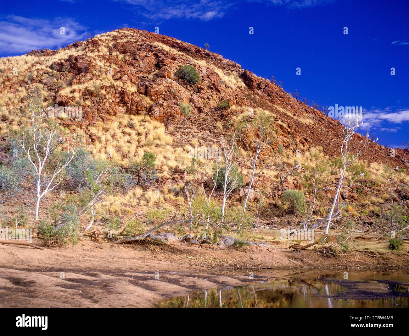 Marble Bar,  Western Australia, one of the hottest parts of the country. Stock Photo