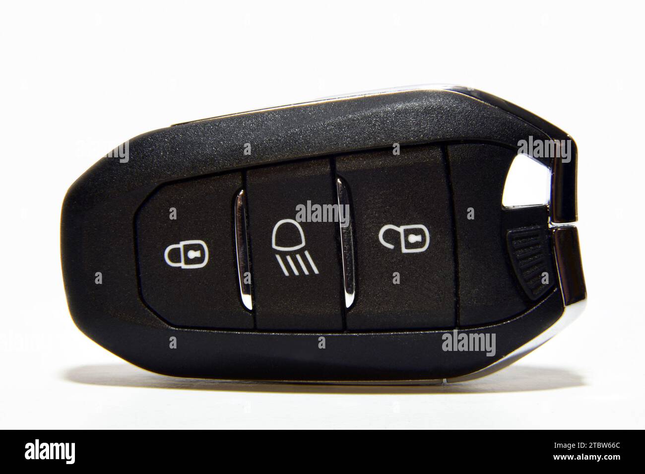 Pop-up car key with remote central locking Stock Photo