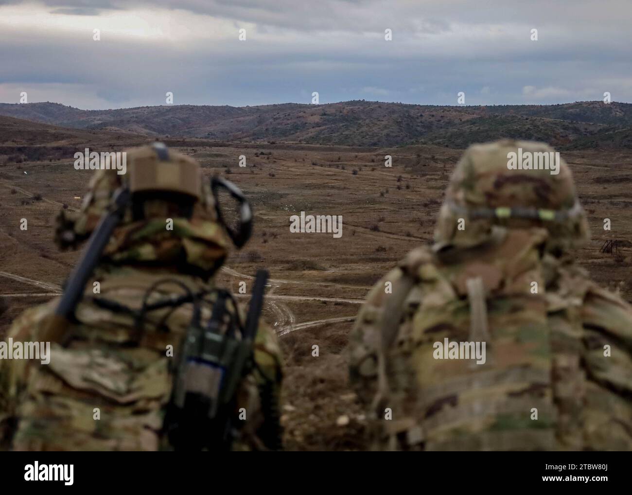 U.S. Army Soldiers assigned to 2nd Squadron, 2nd Cavalry Regiment, V ...