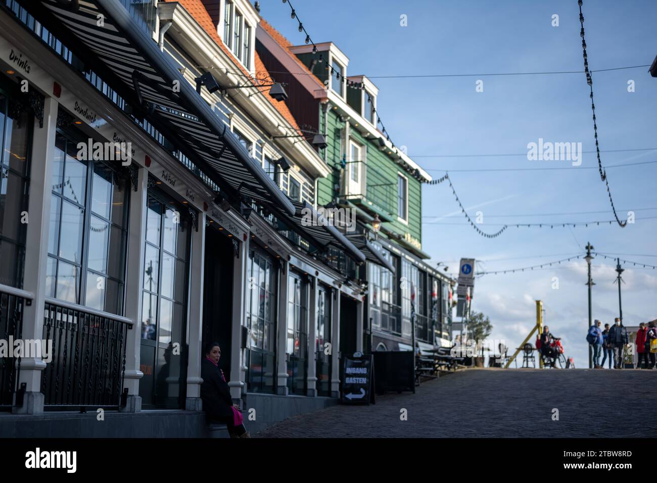 Volendam, Netherlands. Small town fishing village in North Holland near ...