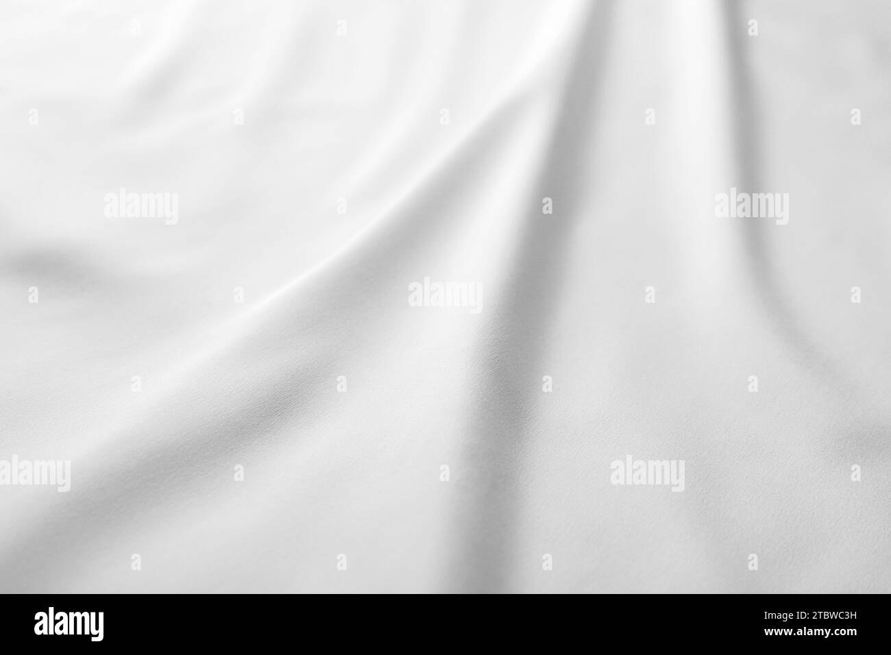 Texture of white silk ripple fabric as background, closeup Stock Photo ...