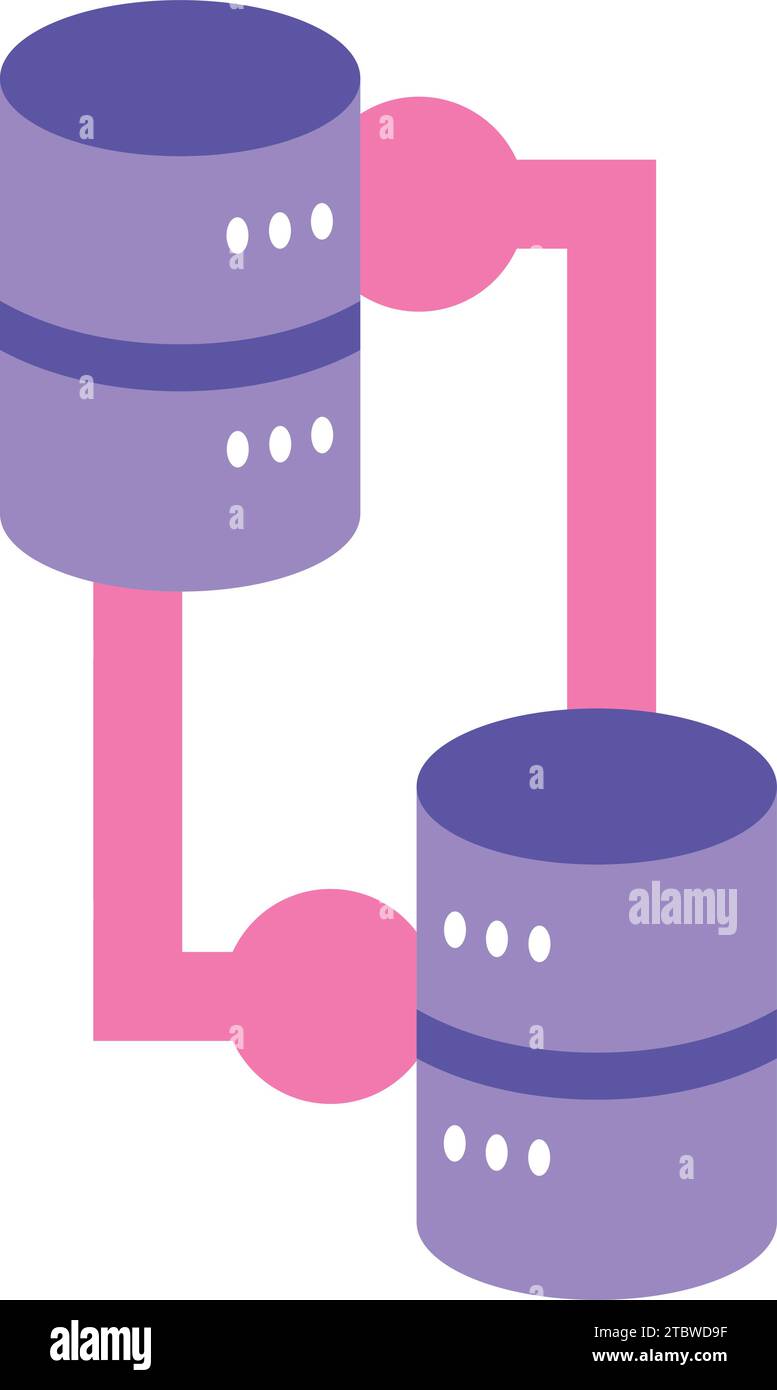 database servers design vector isolated Stock Vector Image & Art - Alamy