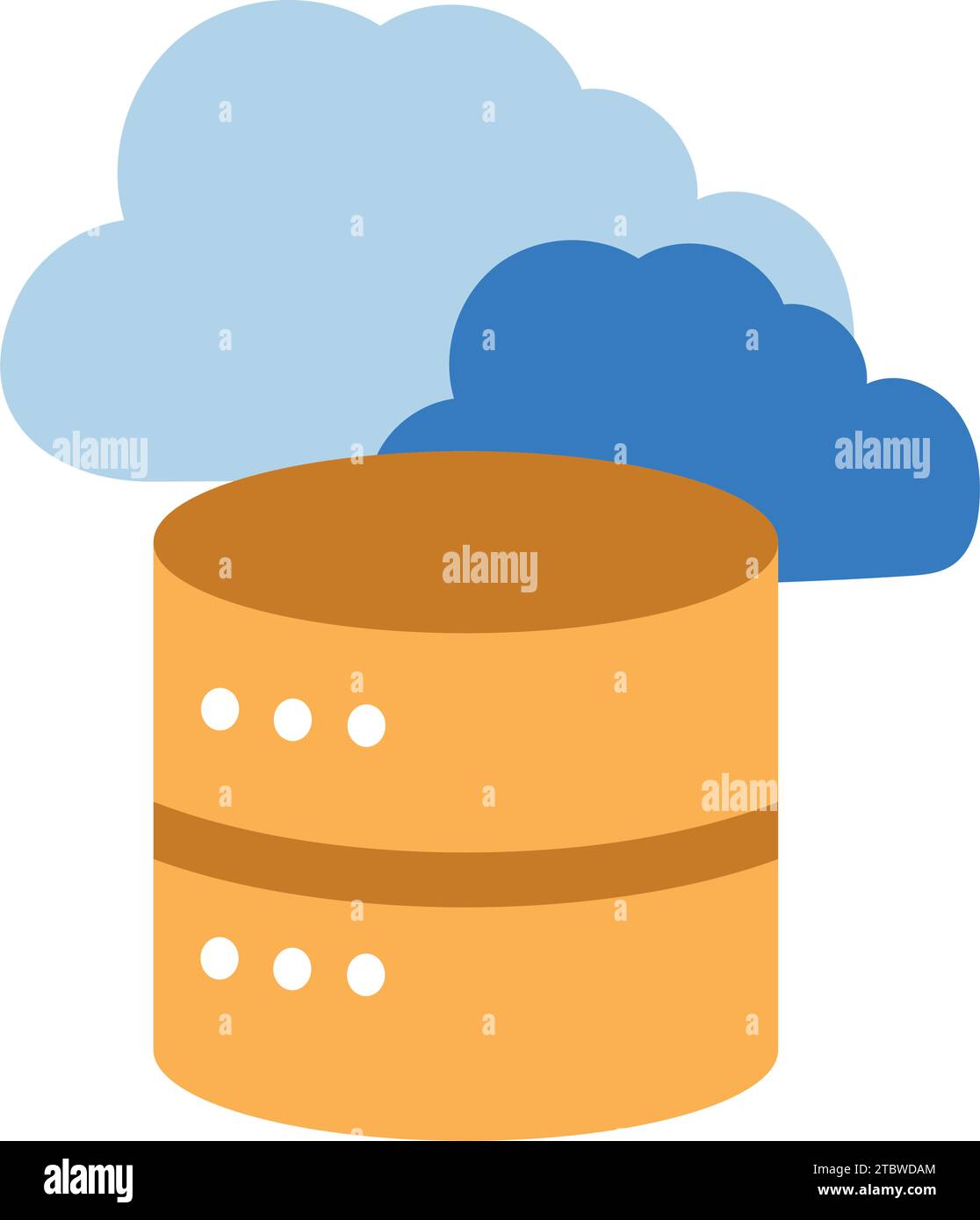 database server and cloud vector isolated Stock Vector Image & Art - Alamy