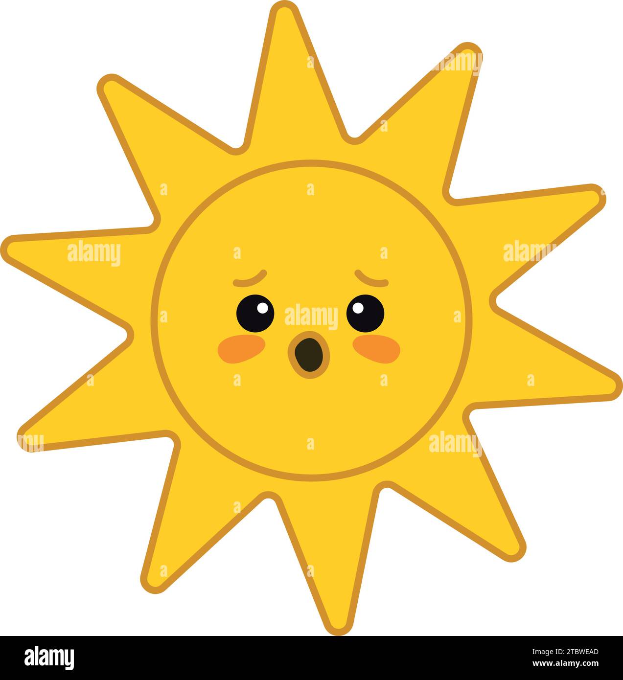 global warming illustration of the sun vector isolated Stock Vector ...