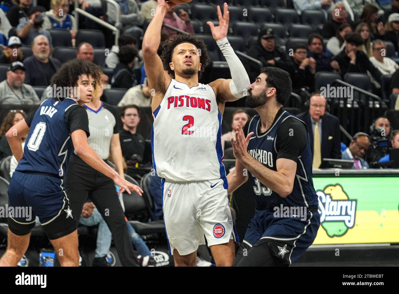 Orlando, Florida, USA, December 8, Detroit Pistons Guard Cade ...