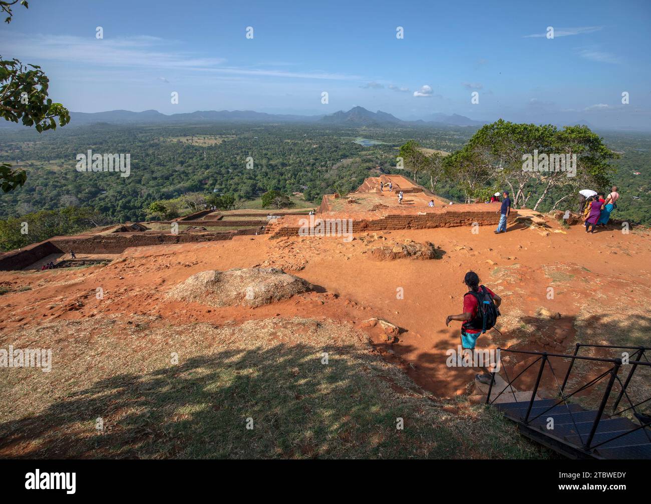 The spectacular view from the summit of Sigiriya Rock Fortress in Sri