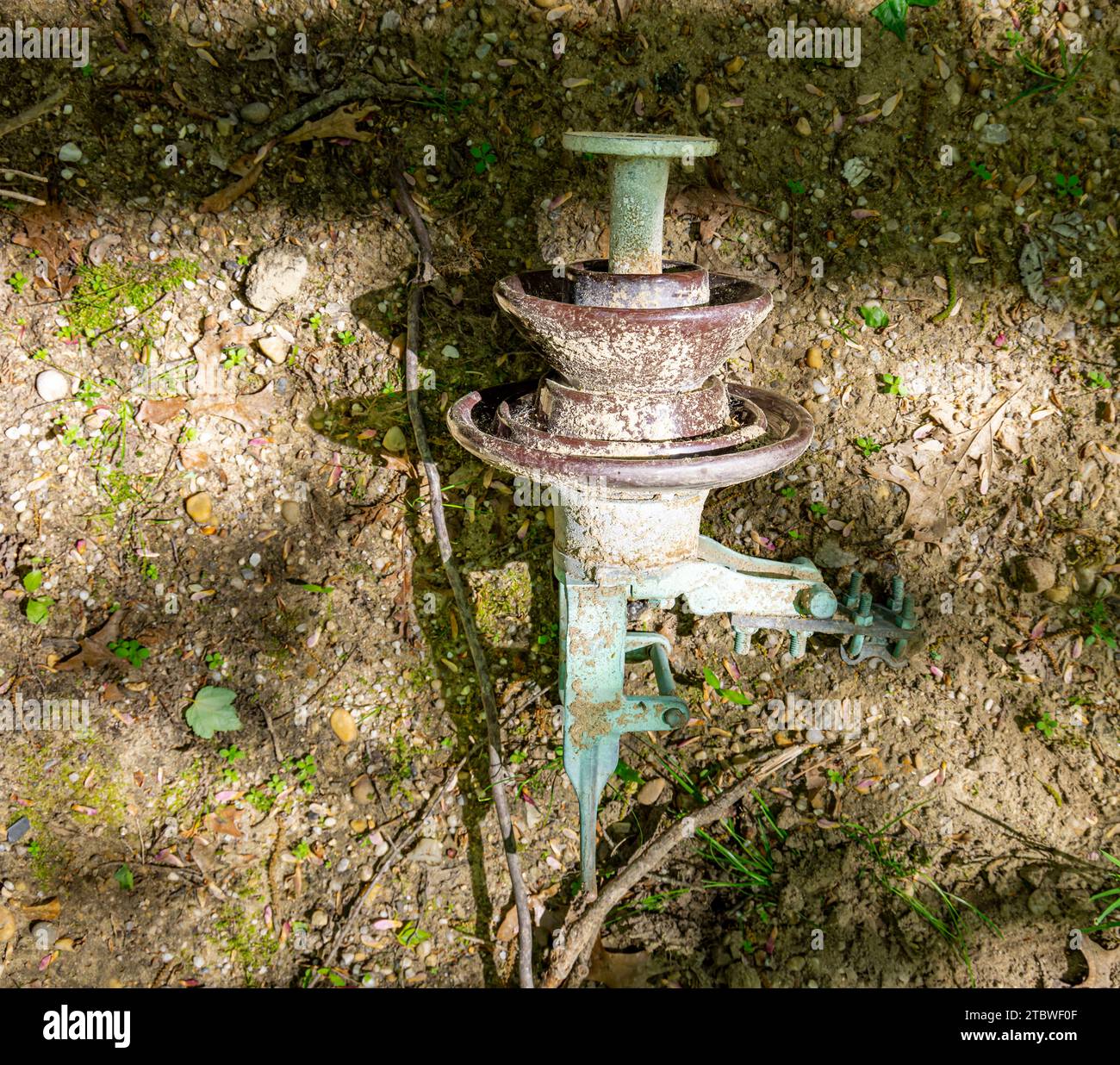 used suspension insulator laying on the ground Stock Photo Alamy