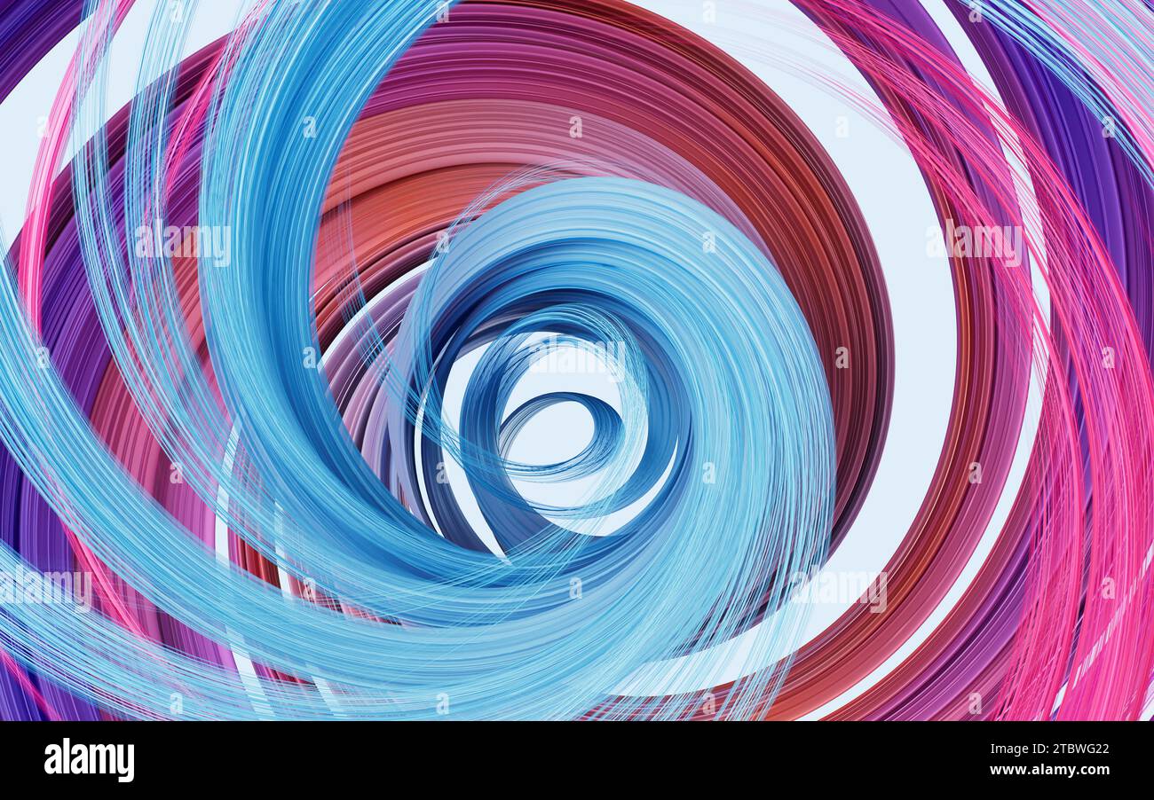 Flowing curve lines background, 3d rendering. 3D illustration Stock ...