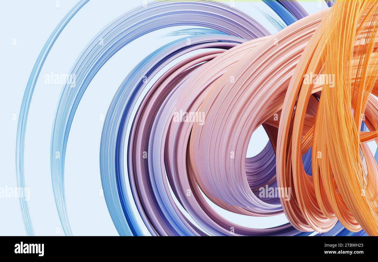 Abstract 3d shapes lines flying hi-res stock photography and images - Alamy