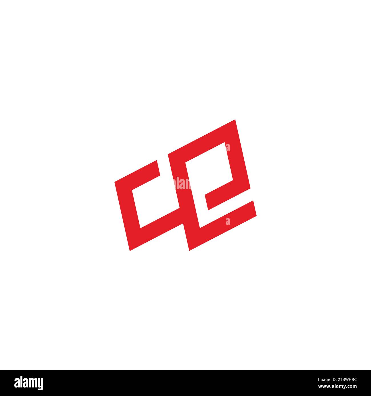 letter we ew infinity geometric simple line logo vector Stock Vector