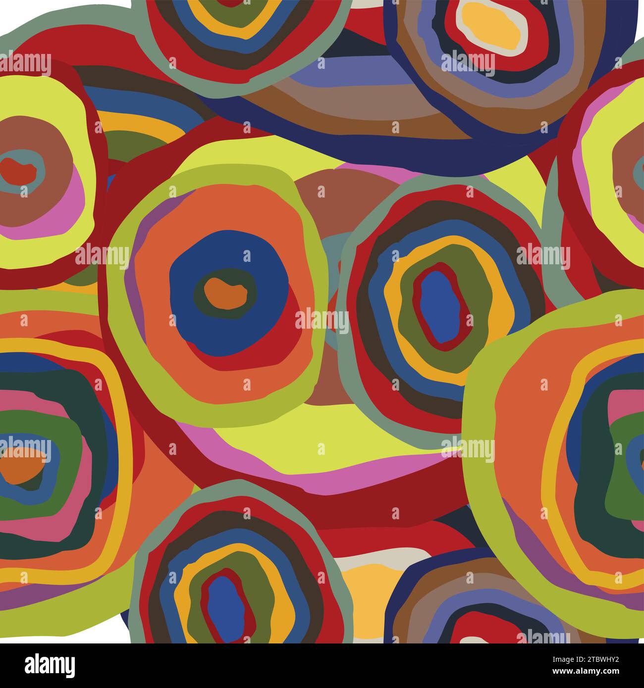 abstract stripes circles paint colorful seamless background vector Stock Vector