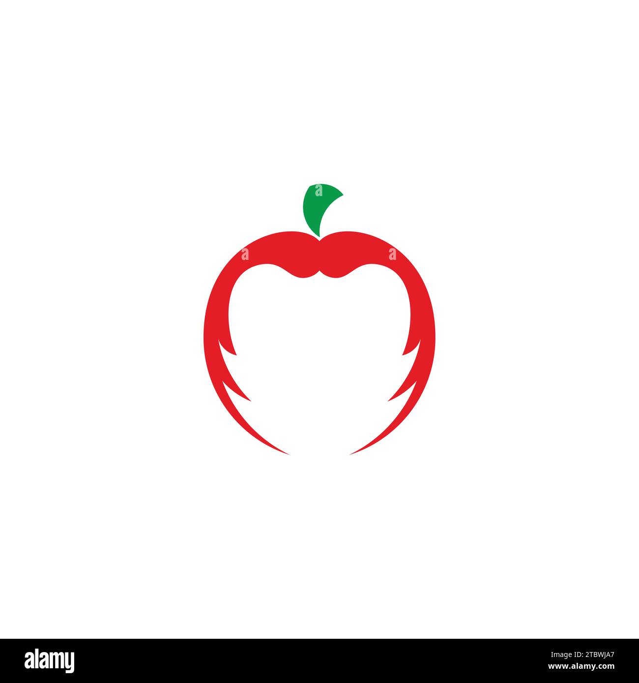 apple tomatoes red abstract geometric symbol vector Stock Vector