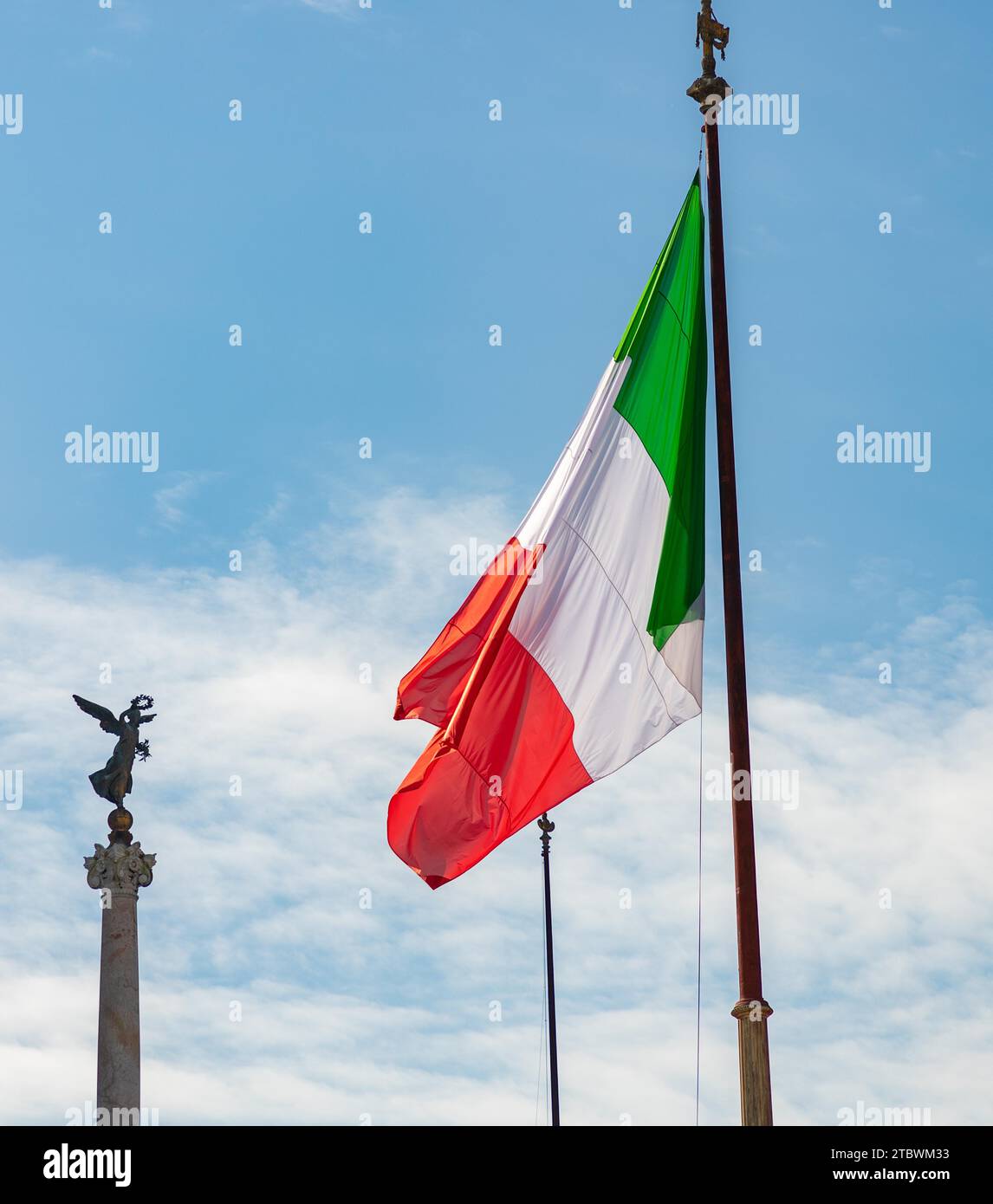 A picture of the Italian flag Stock Photo